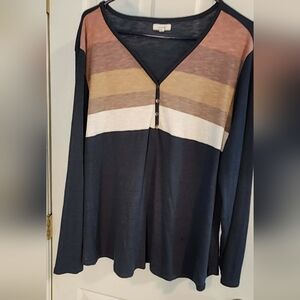 Maurices 3XL Striped Tee soft and stretchy fabric Womens